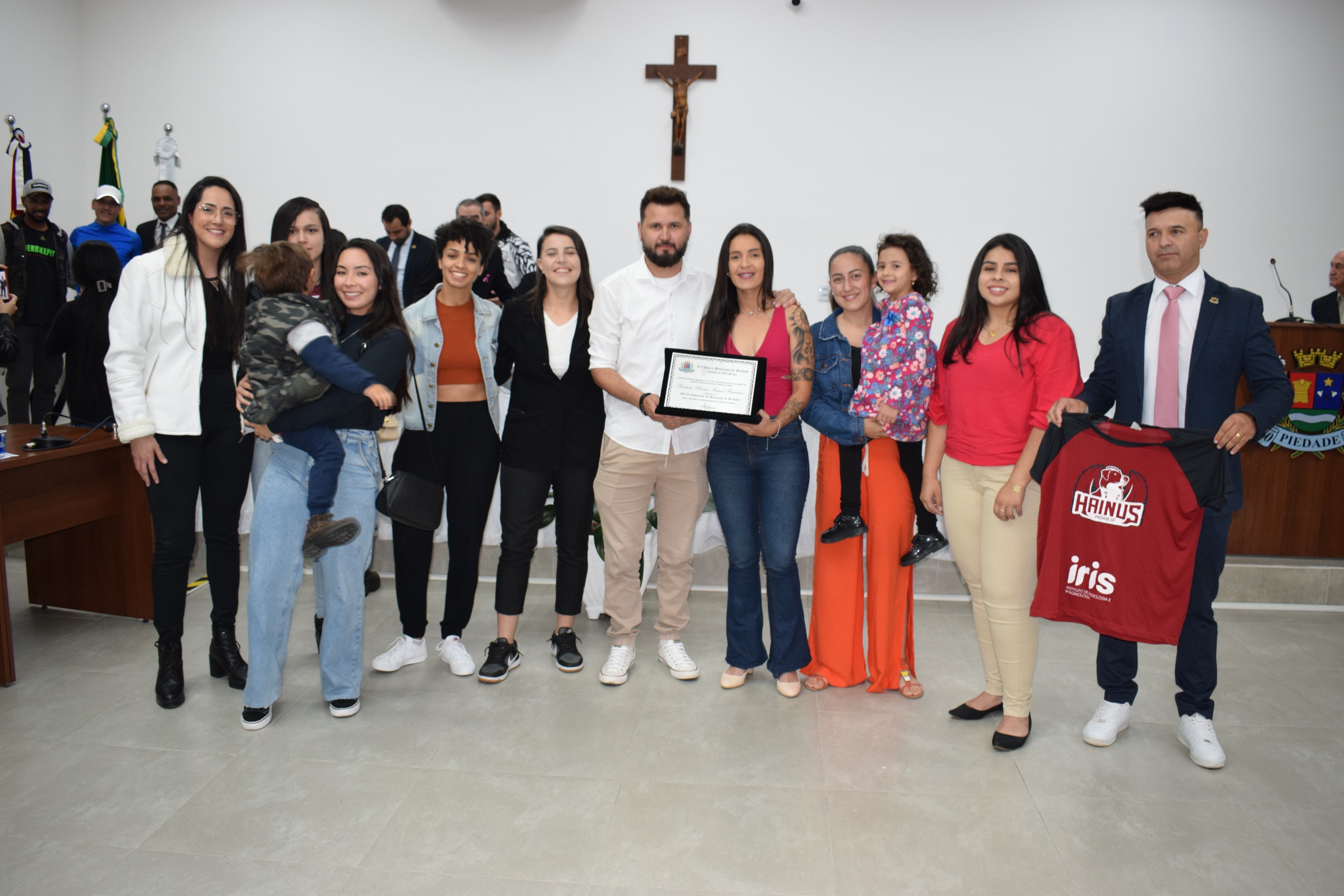 Homenagem aos atletas do município