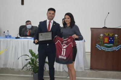 Entrega da distinção do Mérito Esportivo