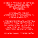 01/01/2021 - Cerimônia de Instalação da 18ª Legislatura