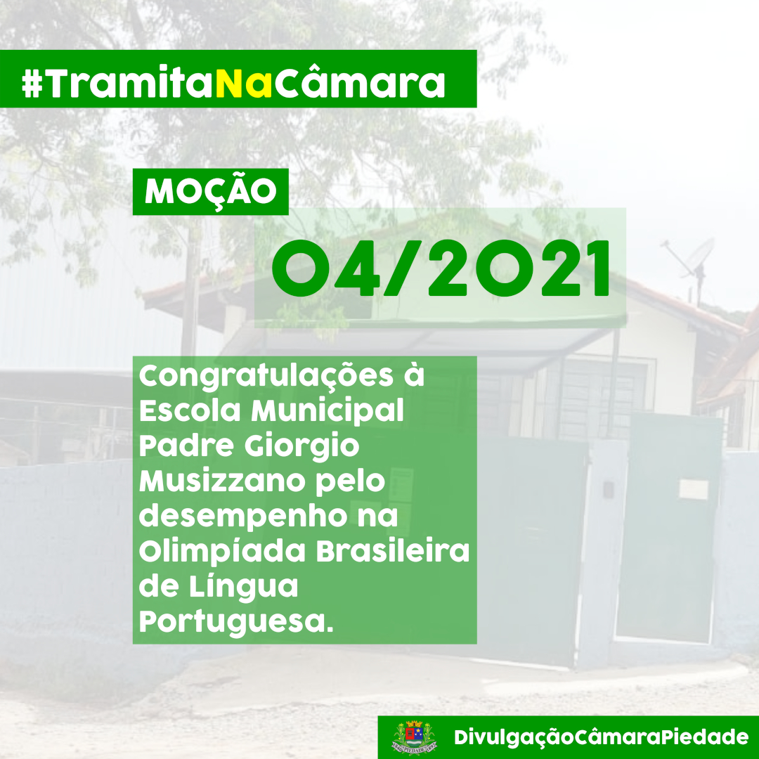 05/11/2021 - Moção nº 04/2021