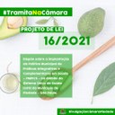 09/08/2021 - Projeto de Lei nº 16/2021