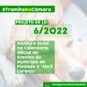 17/3/2022 - Projeto de Lei nº 6/2022