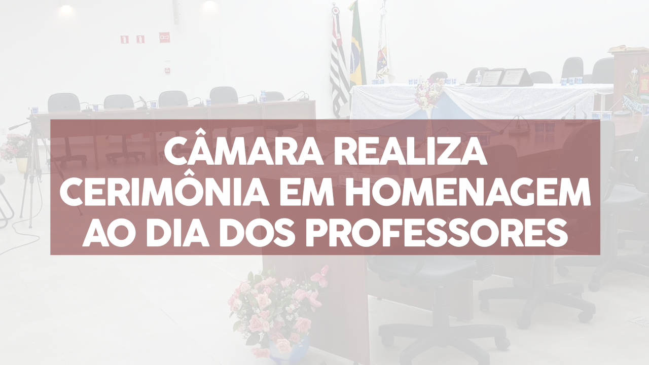 15/10/2021 - Homenagem ao dia dos professores