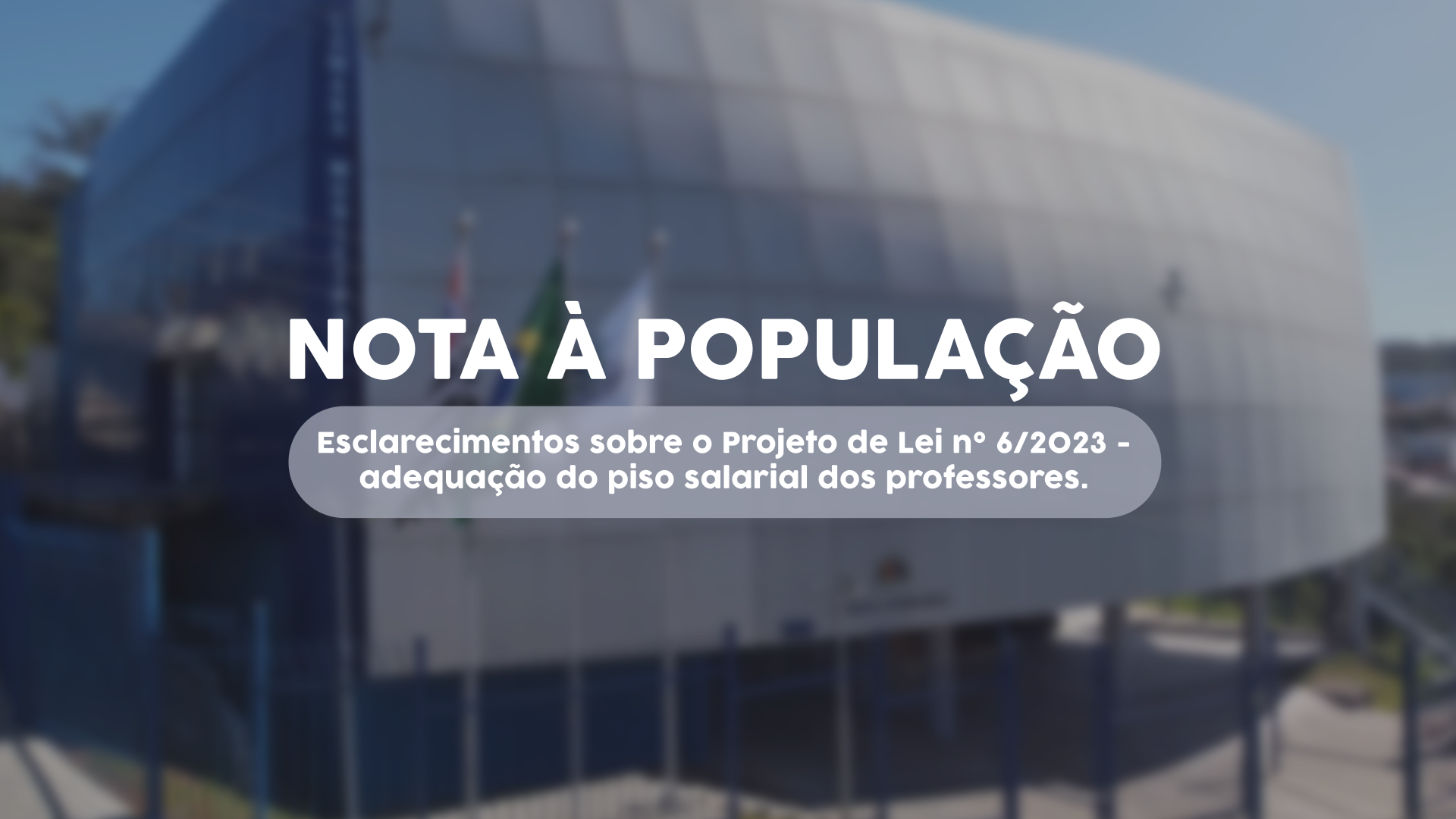 05/04/2023 - Nota à população