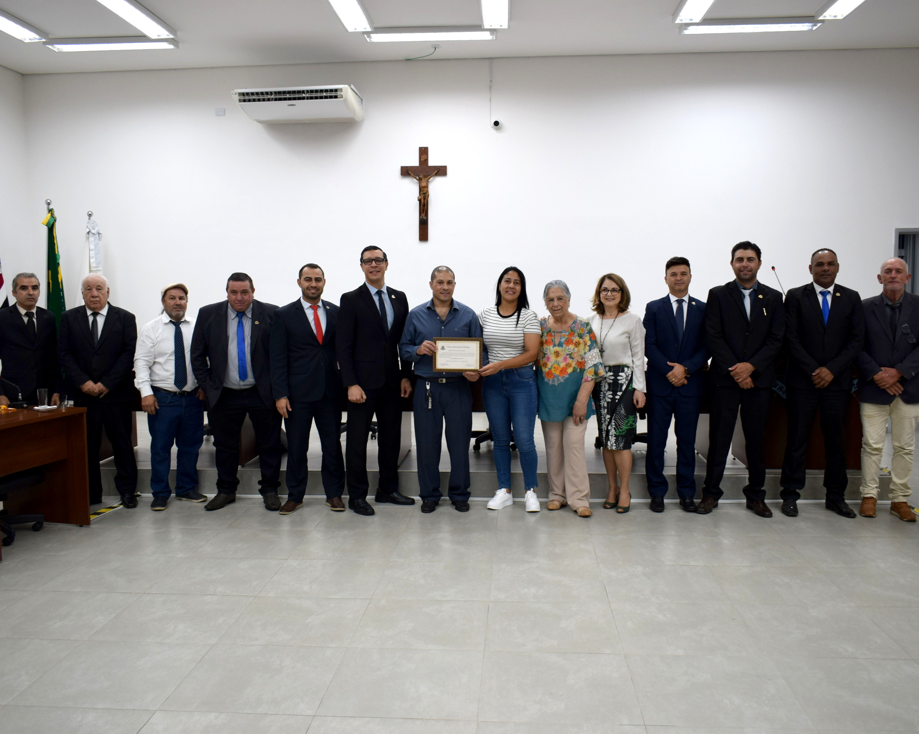 Câmara homenageou o senhor Valter Moreira dos Santos.