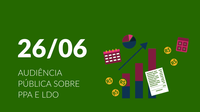 Câmara realizará Audiência Pública sobre PPA e LDO em 26 de junho.