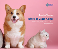 Câmara realizará cerimônia em homenagem às pessoas que lutam pela causa animal.