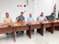 Câmara recebe visita de vereadores eleitos.