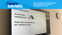 Servidores receberam treinamento nesta segunda-feira.