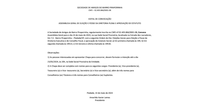 Sociedade de Amigos do Bairro Piraporinha convoca para Assembleia Geral.