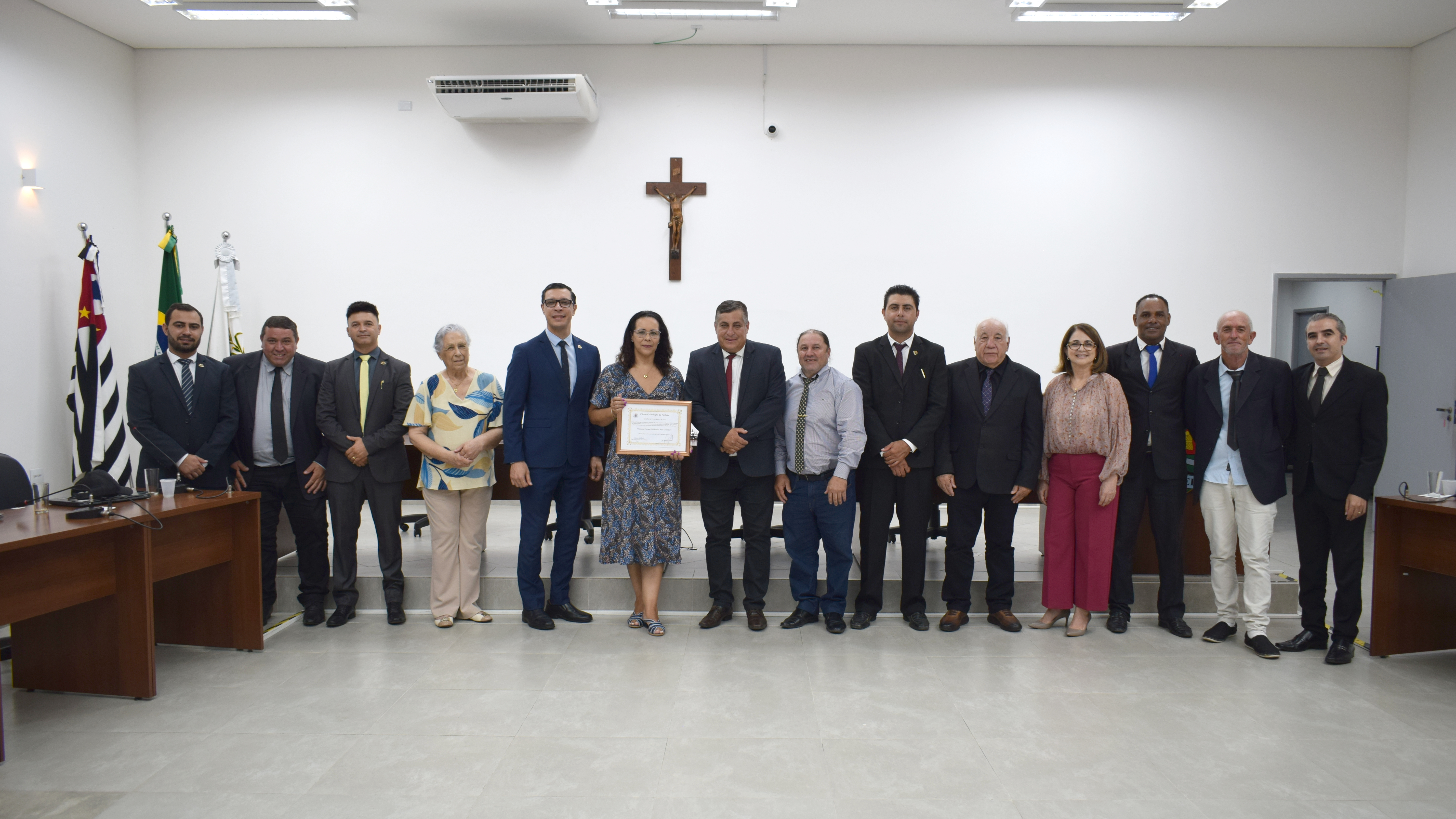 Tenente Coronel PM foi homenageada na Câmara na noite de ontem.